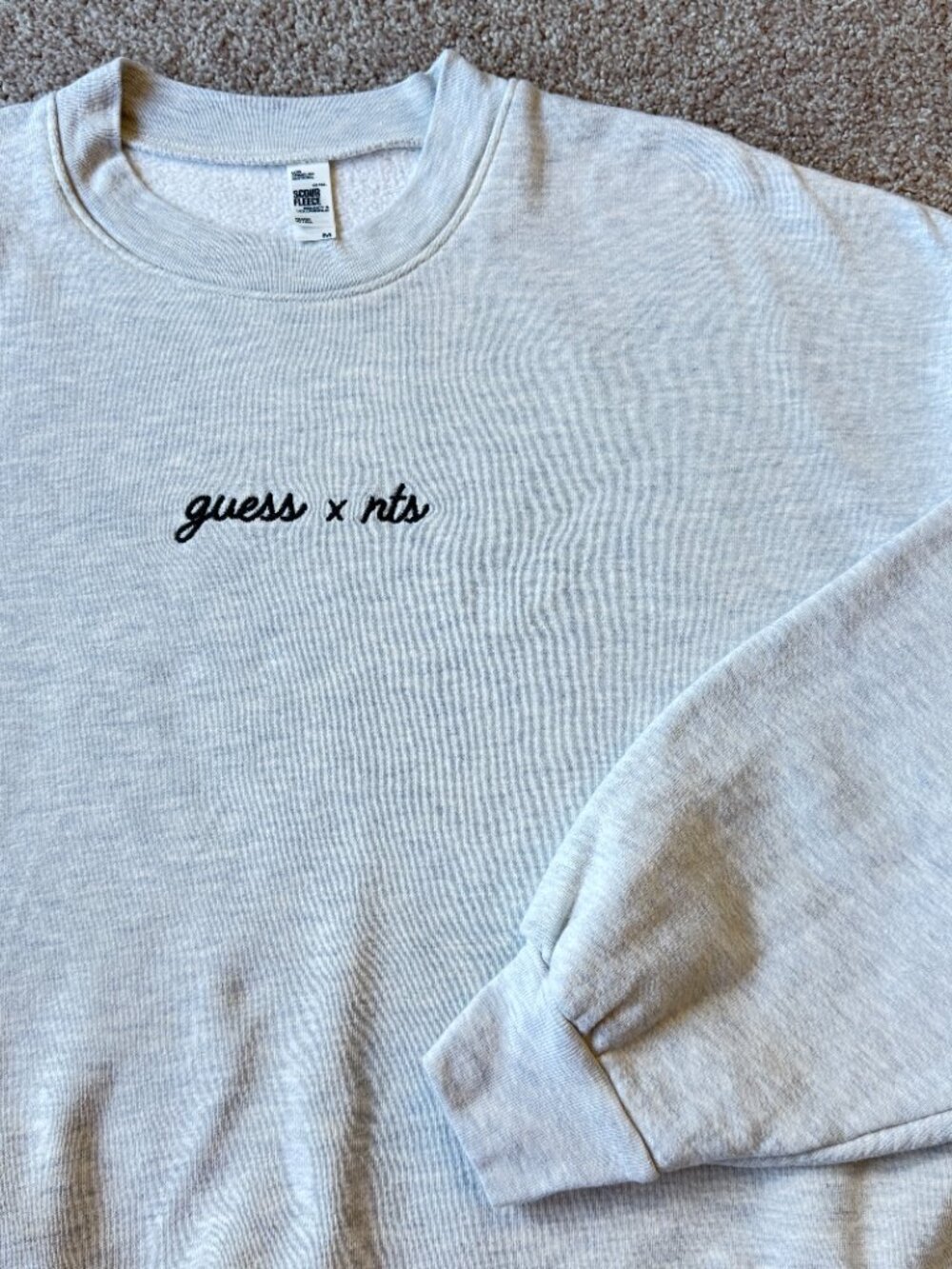 GUESS x NTS Scour Fleece Crewneck Sweatshirt M